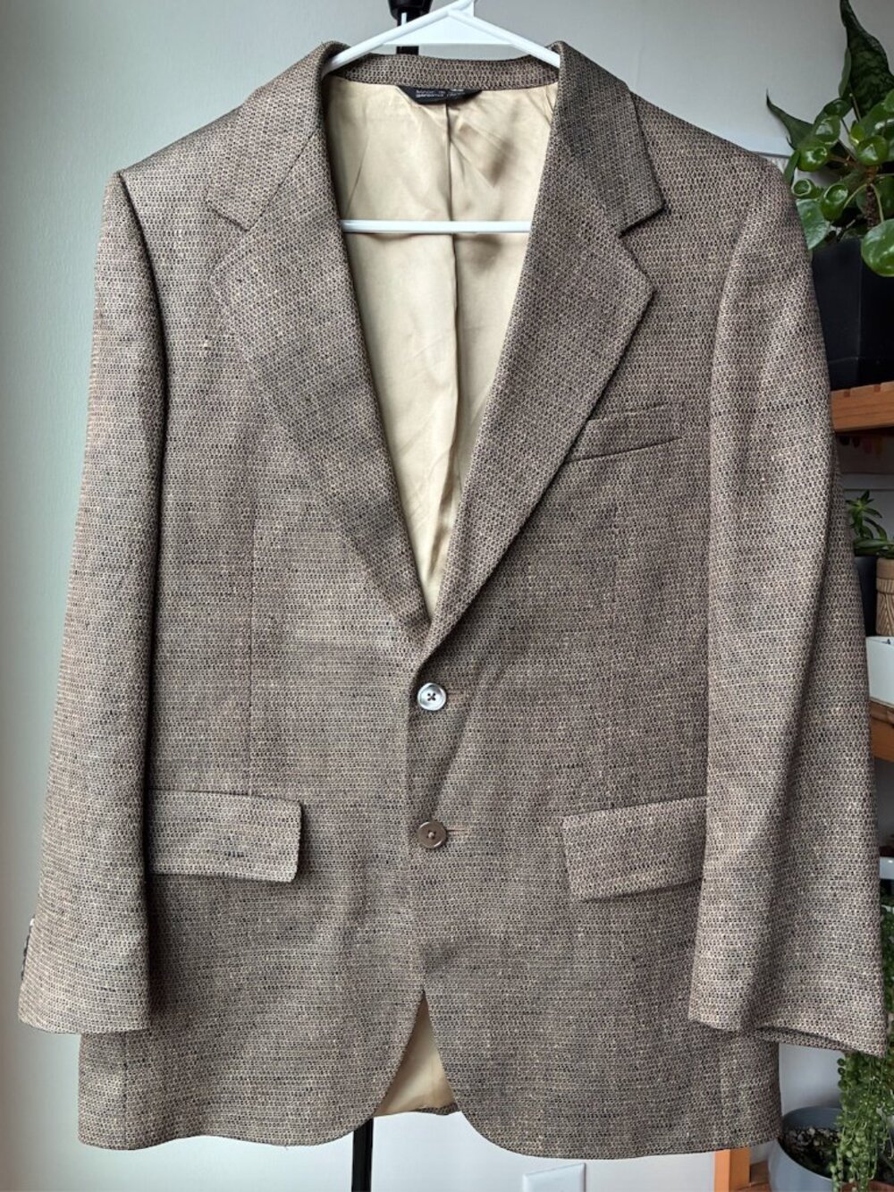 Lanvin Paris Vintage Men's Brown Blazer - Size Small (See Description)